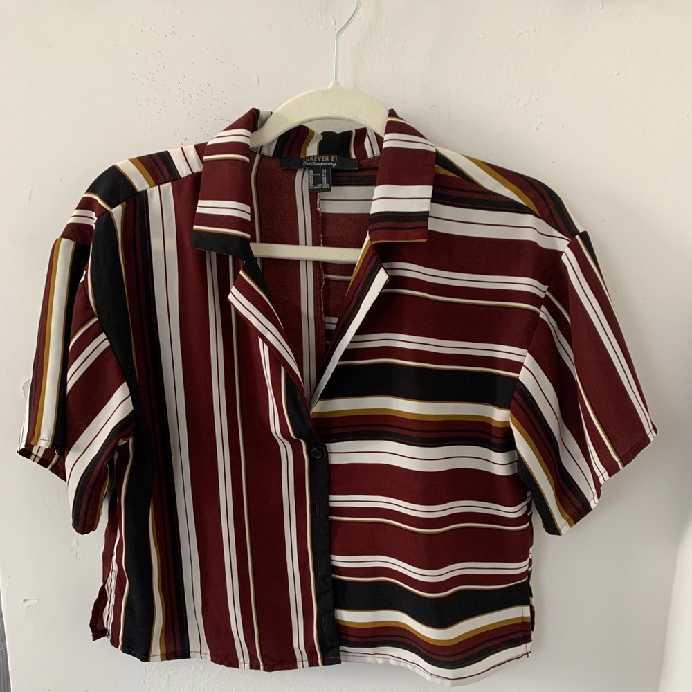 Contemporary forever 21 cropped blouse